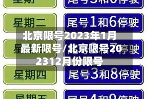 北京限号2023年1月最新限号/北京限号202312月份限号