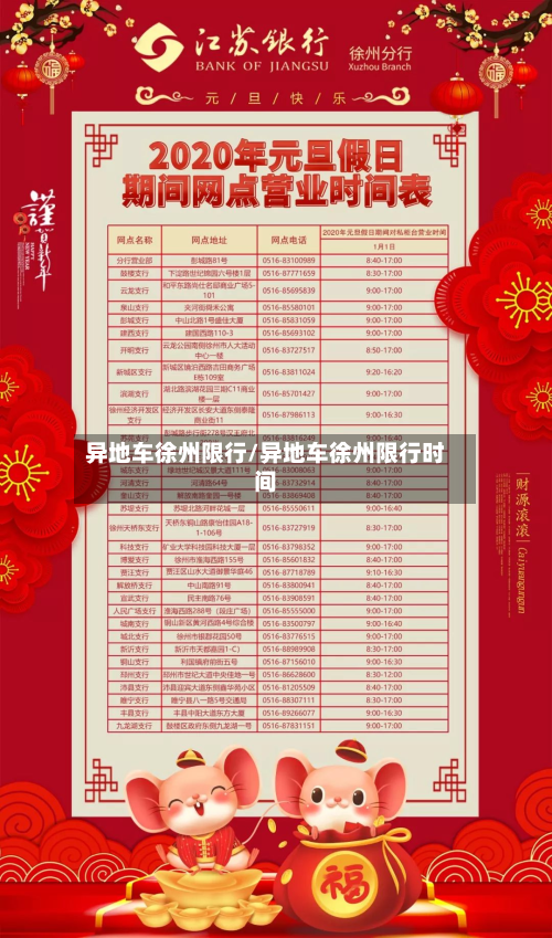 异地车徐州限行/异地车徐州限行时间-第2张图片