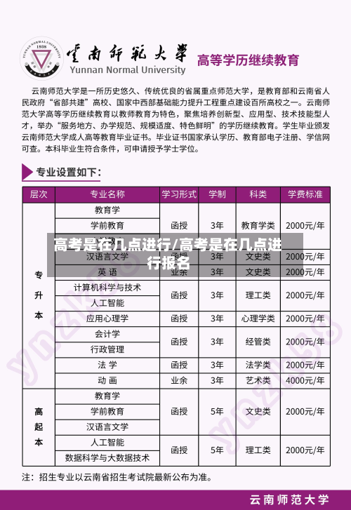 高考是在几点进行/高考是在几点进行报名