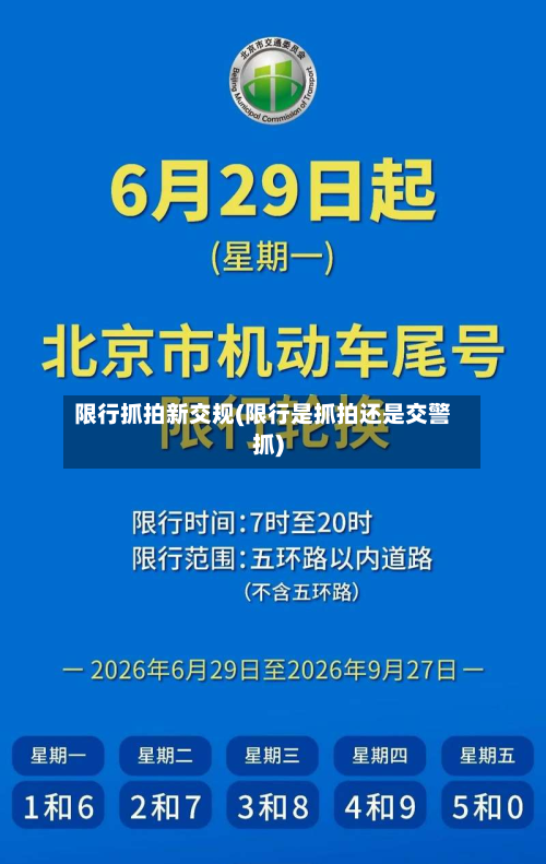 限行抓拍新交规(限行是抓拍还是交警抓)-第2张图片