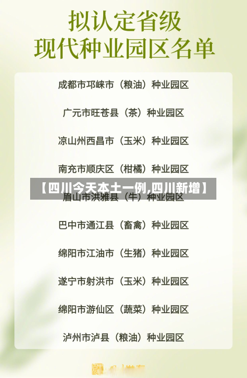【四川今天本土一例,四川新增】-第2张图片