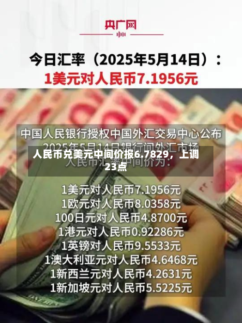 人民币兑美元中间价报6.7829,上调23点-第1张图片
