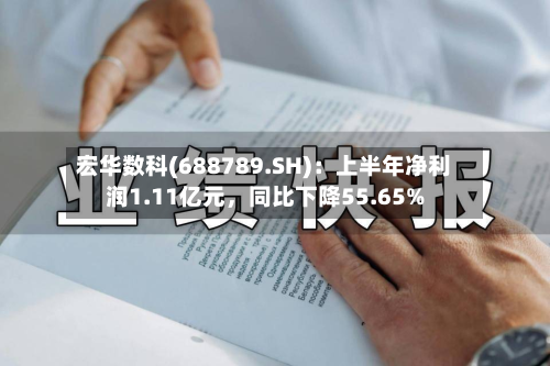 宏华数科(688789.SH):上半年净利润1.11亿元,同比下降55.65%-第2张图片
