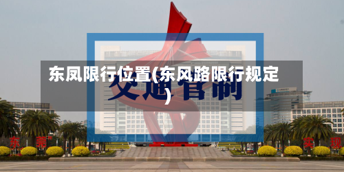 东凤限行位置(东风路限行规定)