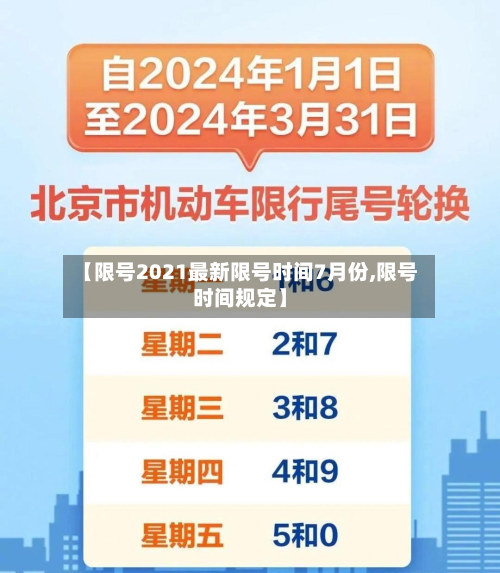 【限号2021最新限号时间7月份,限号时间规定】-第2张图片