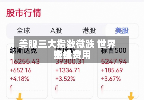 美股三大指数微跌 世界金银费用下挫-第1张图片