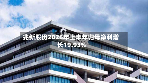 兆新股份2026年上半年归母净利增长19.93%-第3张图片