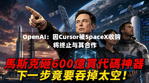 OpenAI：因Cursor被SpaceX收购，将终止与其合作
