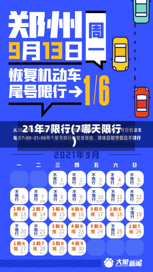 21年7限行(7哪天限行)