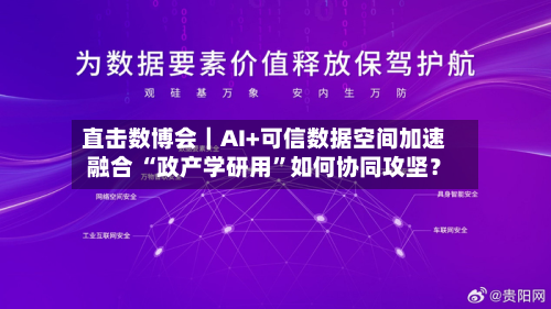 直击数博会｜AI+可信数据空间加速融合 “政产学研用”如何协同攻坚？
