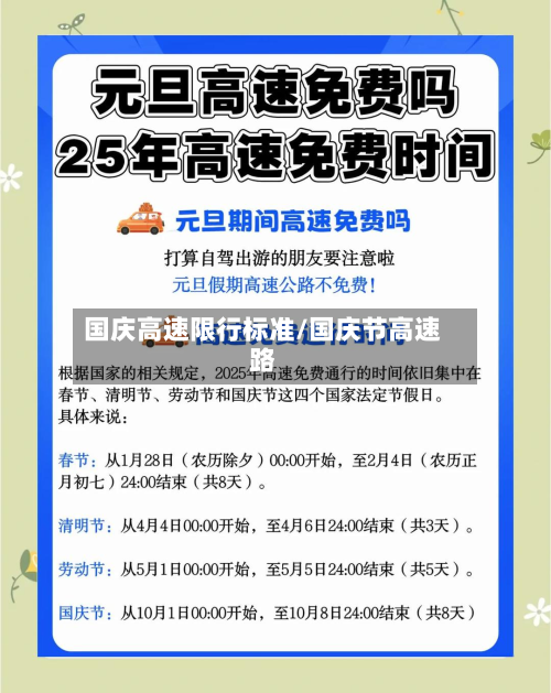 国庆高速限行标准/国庆节高速路-第3张图片